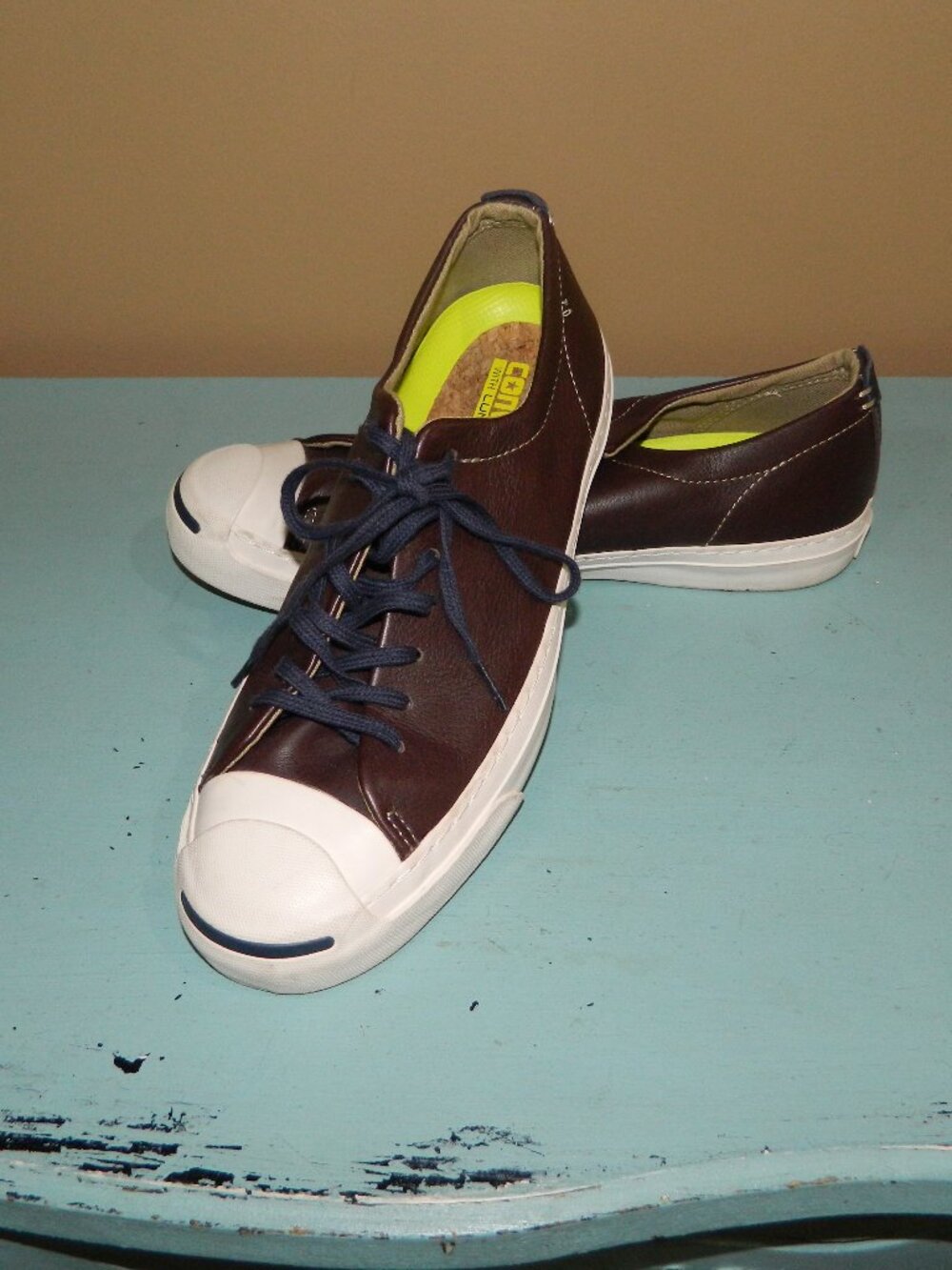 Converse Jack Purcell Lunarlon Leather Sneakers M8 W 9.5